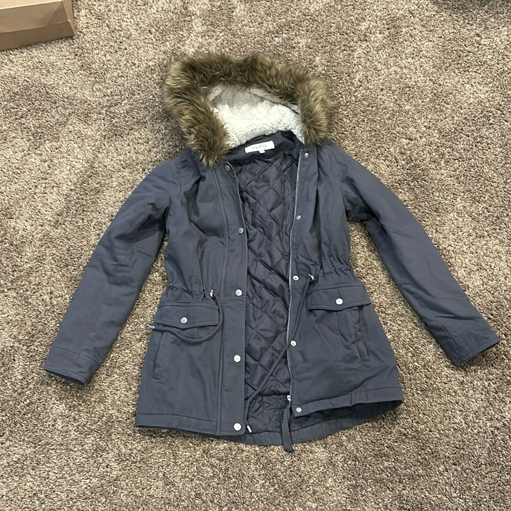 Women’s Small Grey Fur Jacket